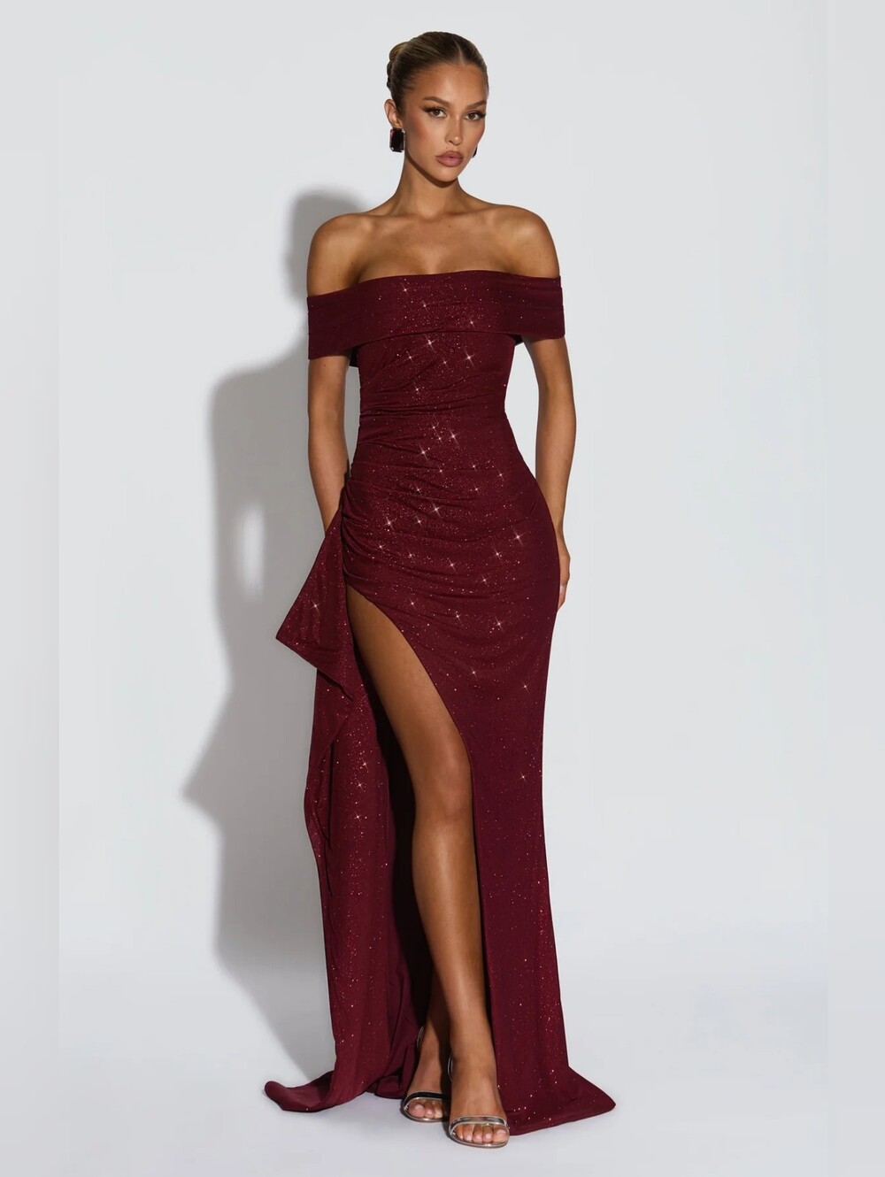 Vestido largo Joyce - Vino brillante babyboo NWT $150